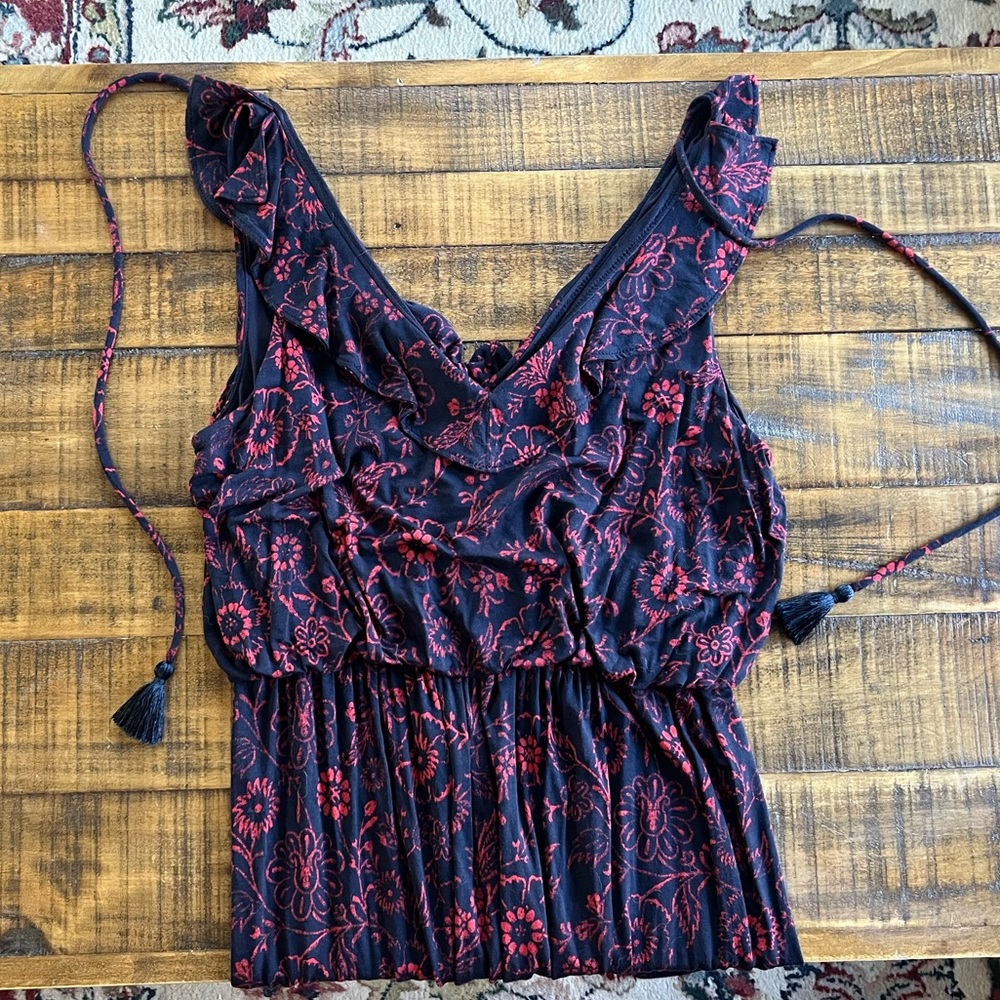 Loft red and navy maxi dress - MP
